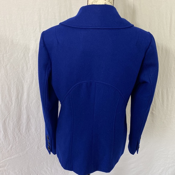 Guess Blue Wool Blend Coat - Picture 2 of 6